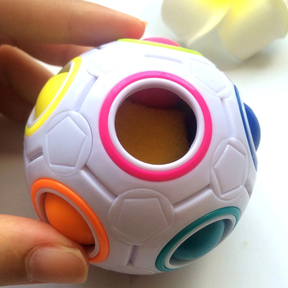 Puzzle Ball Fidget Toy | Colour-Matching Sphere with Addictive Popping Sound | Stress-Relief Brain Game for All Ages