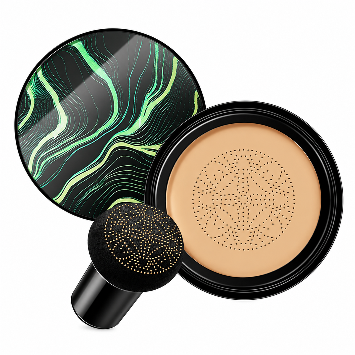 Radiance Cushion Foundation for All Skin Tones | Hydrating Formula with Sculpting Brush | Blurs Pores, Reduces Redness