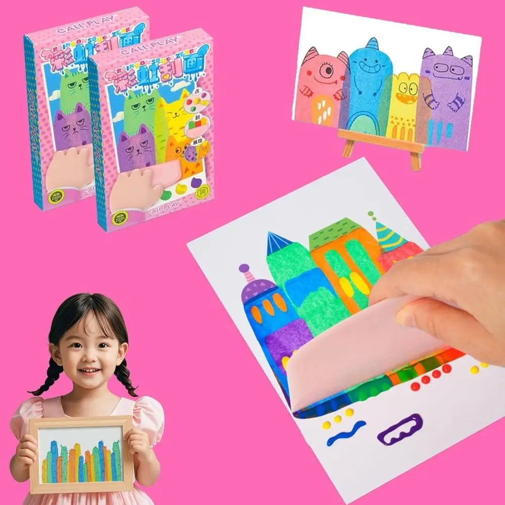 Rainbow Art Fun Kit for Kids | Squeeze Painting Set
