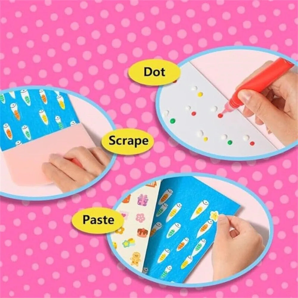 Rainbow Art Fun Kit for Kids | Squeeze Painting Set