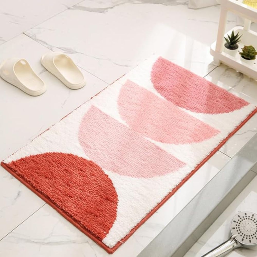 Rainbow Comfort - Microfiber Bath Mat - Non-Slip Backing, 50x80 cm