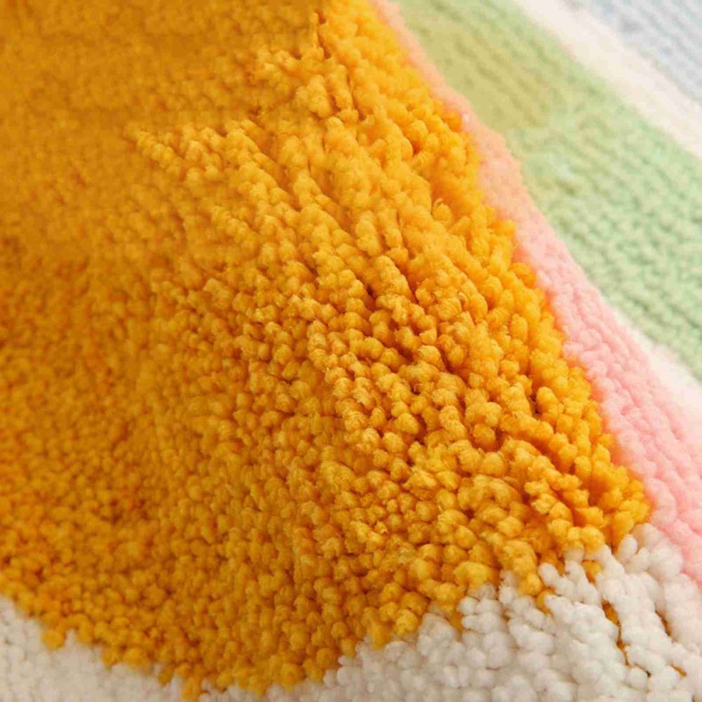 Rainbow Comfort - Microfiber Bath Mat - Non-Slip Backing, 50x80 cm