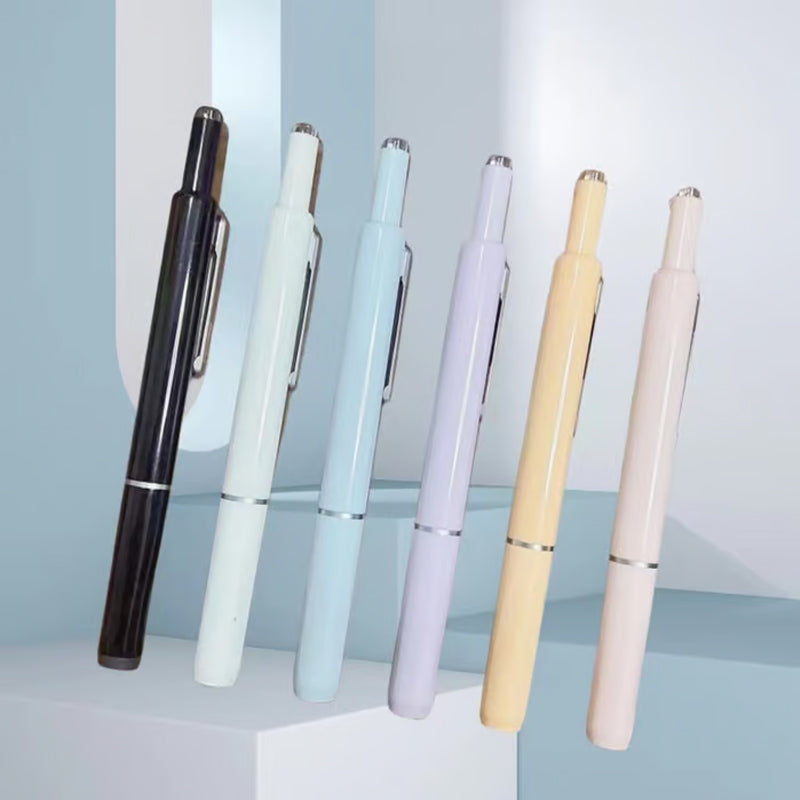 Retractable Fountain Pen Stainless Steel Nib | Click Mechanism, Refillable Cartridge System | Smooth, Scratch-Free Writing