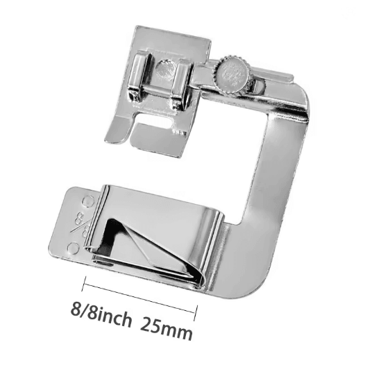 Rolled Hem Presser Foot Set 9-25 mm | 4 Snap-On Sizes for Domestic Sewing Machines | Neat Narrow Hems Without Bulk