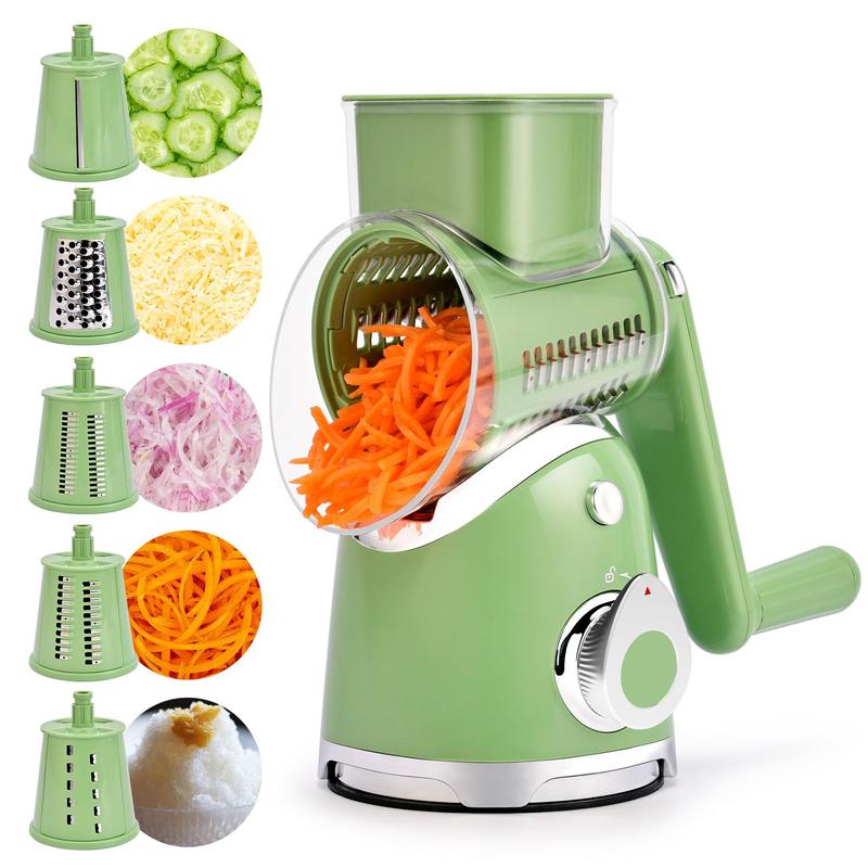 Rotary Grater | Hand Crank Drum Grater With A Suction Base