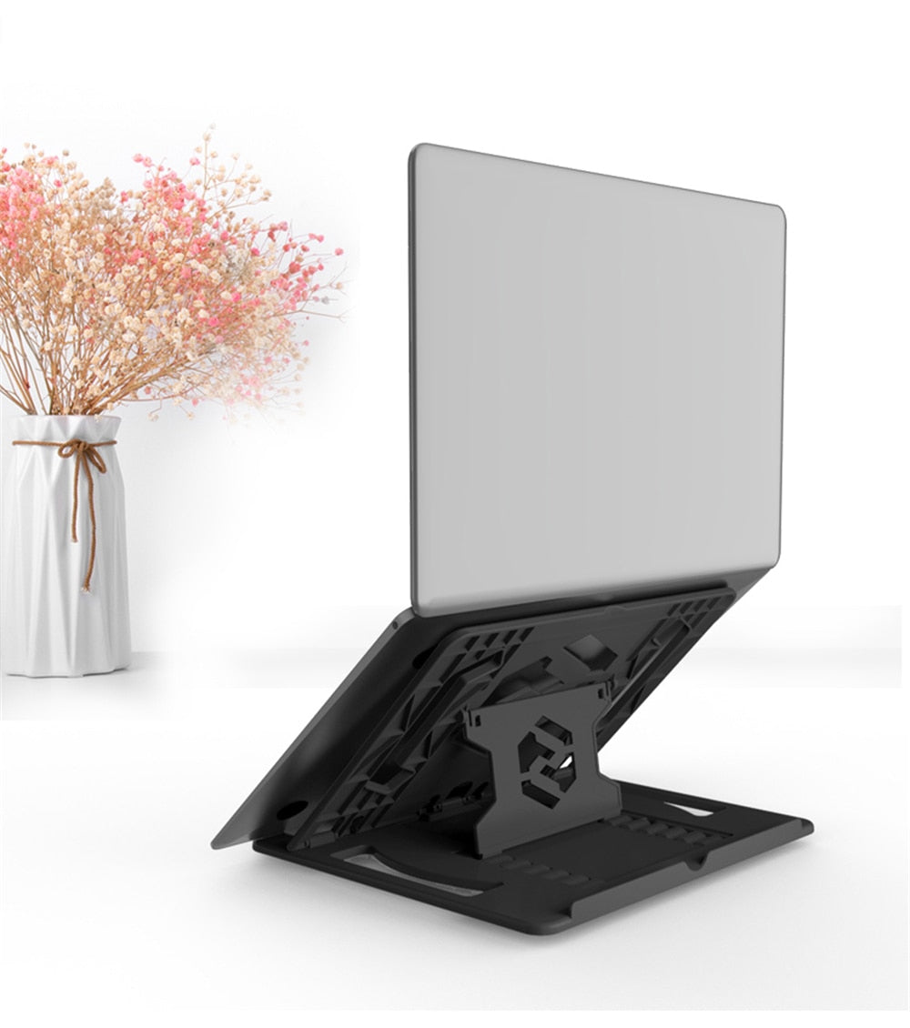 Rotating Laptop Stand Adjustable Foldable Portable with Phone Holder
