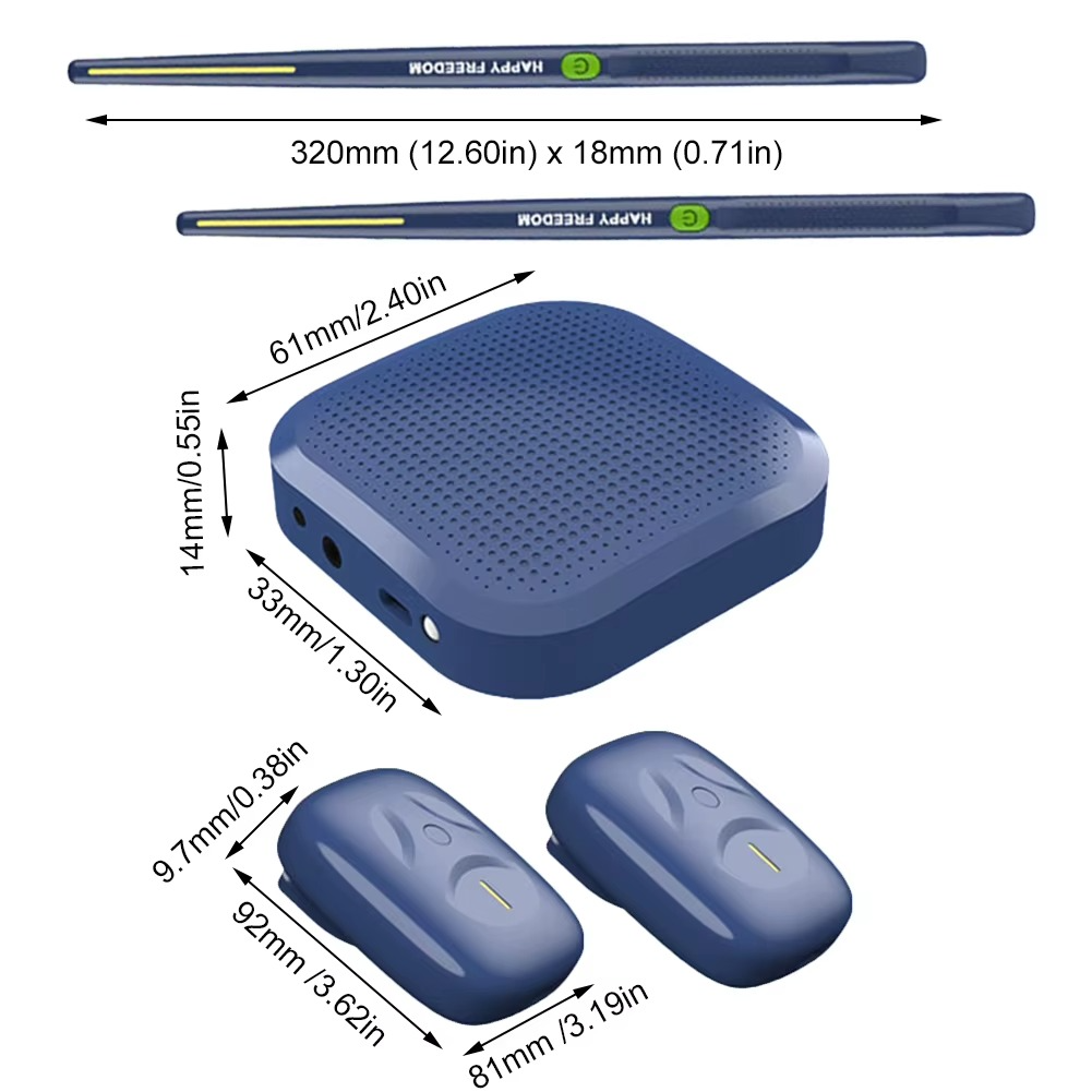 Electronic Air Drum Kit | Motion-Sensing Drumsticks & Foot Pedals | Rechargeable Battery for Silent Practice Anywhere 5