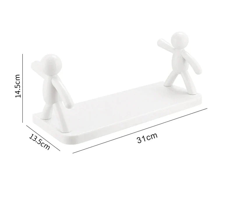 No-Drill Wall Shelf | Adhesive Mount, No Tools Needed | Modern Space-Saving Storage for Kitchen, Bathroom & Office 3