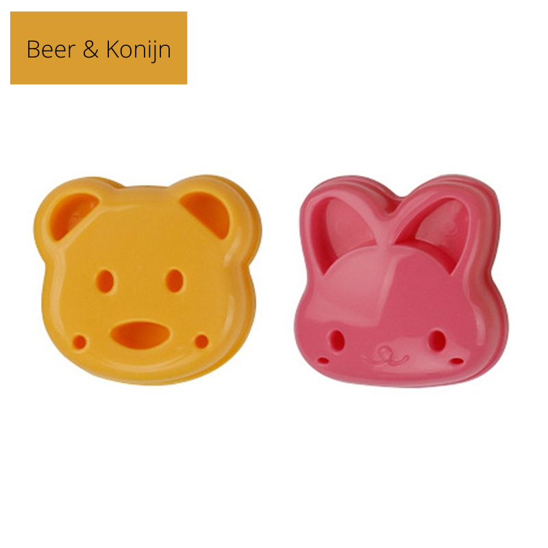 Sandwich Shape Cutters Food-Safe Plastic | 6 Fun Shapes Including Bear, Car and Rabbit | Extra Deep Edges Keep Fillings Hidden