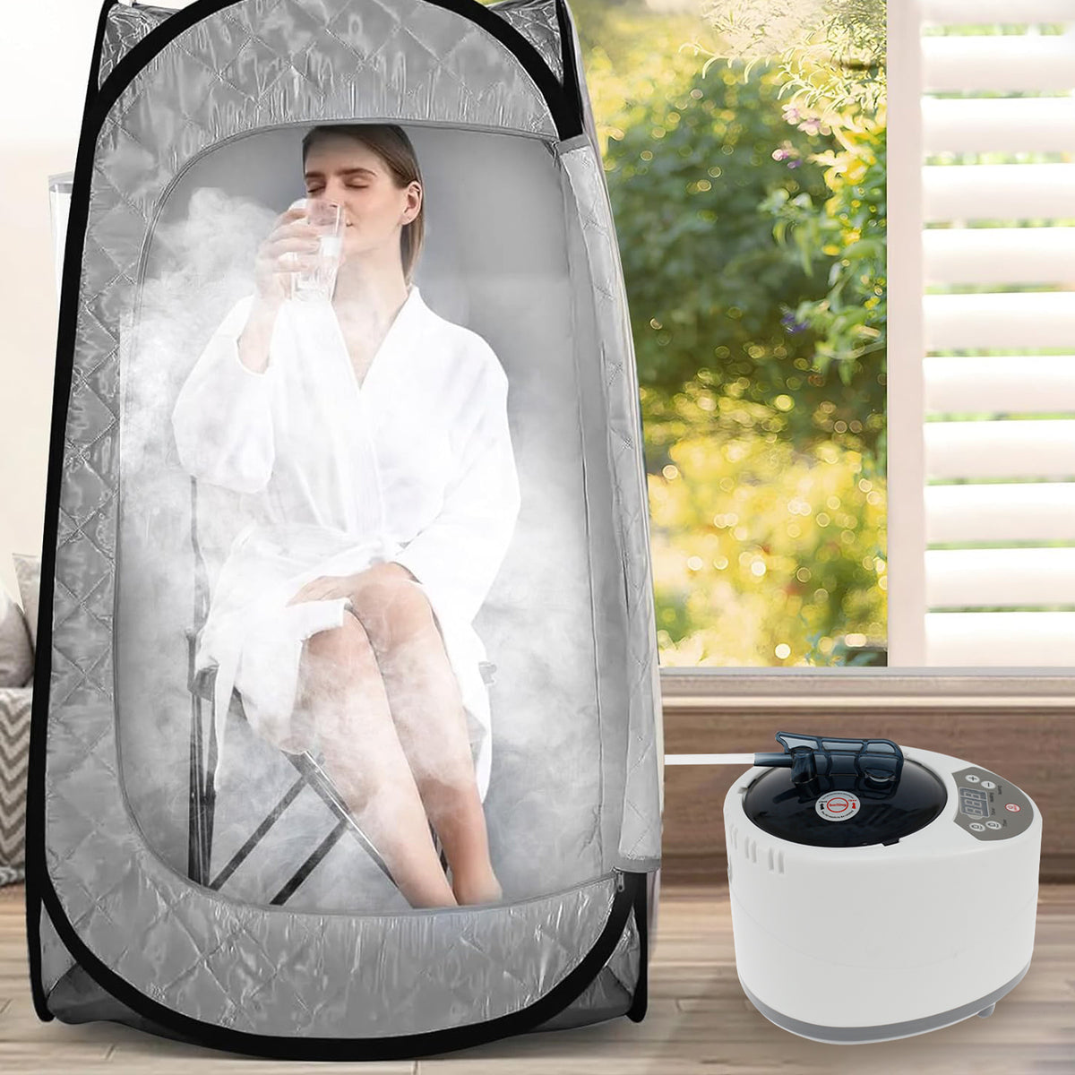 Sauna Steamer Portable High-Capacity Steam Generator with Auto Shut-Off