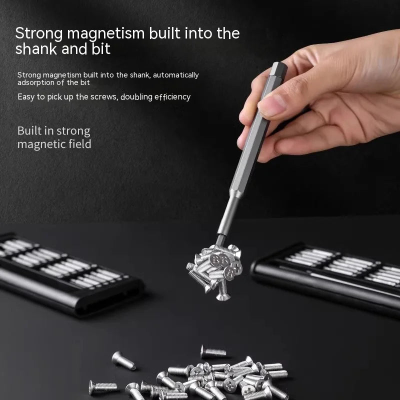 Screwdriver Pro Set | 24-Piece Precision Bit Kit with Magnetic Driver and Case