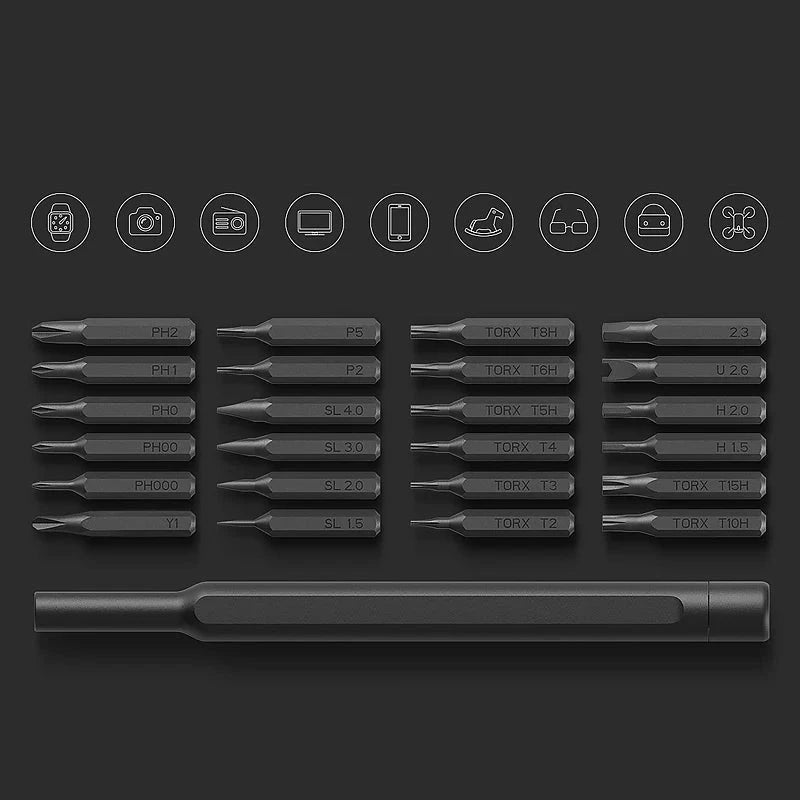 Screwdriver Pro Set | 24-Piece Precision Bit Kit with Magnetic Driver and Case