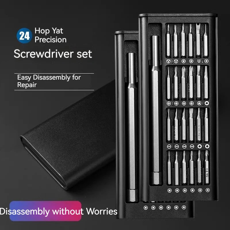 Screwdriver Pro Set | 24-Piece Precision Bit Kit with Magnetic Driver and Case