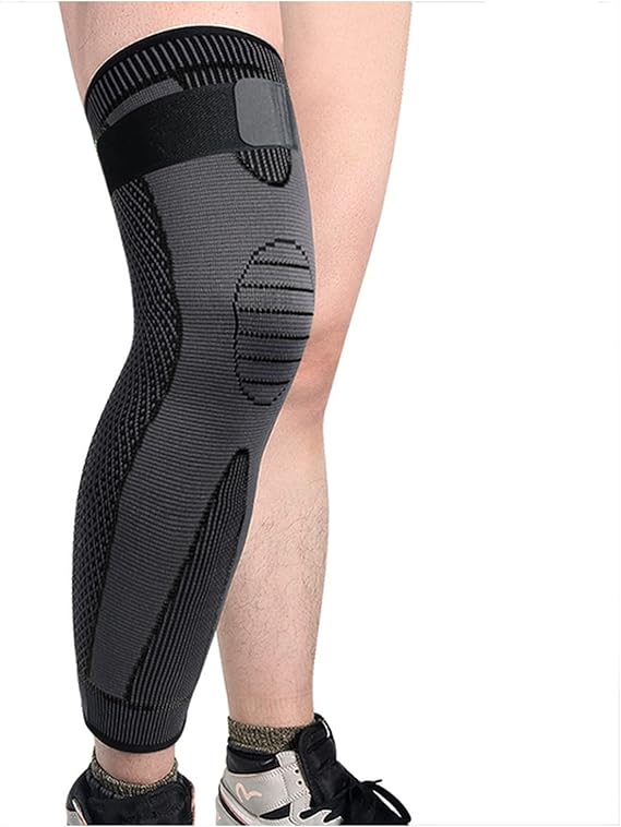 Self-Heating Knee Support Wrap | 360° Tourmaline Coverage, Set of Two | Natural Magnetic Heat Therapy, No Batteries Needed