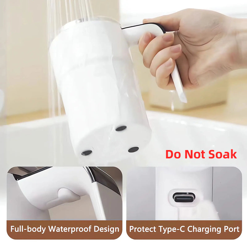 Self Mixing Coffee Mug Electric | Automatic Magnetic Stirring in 20 Seconds | Rechargeable USB-C, IP67 Waterproof