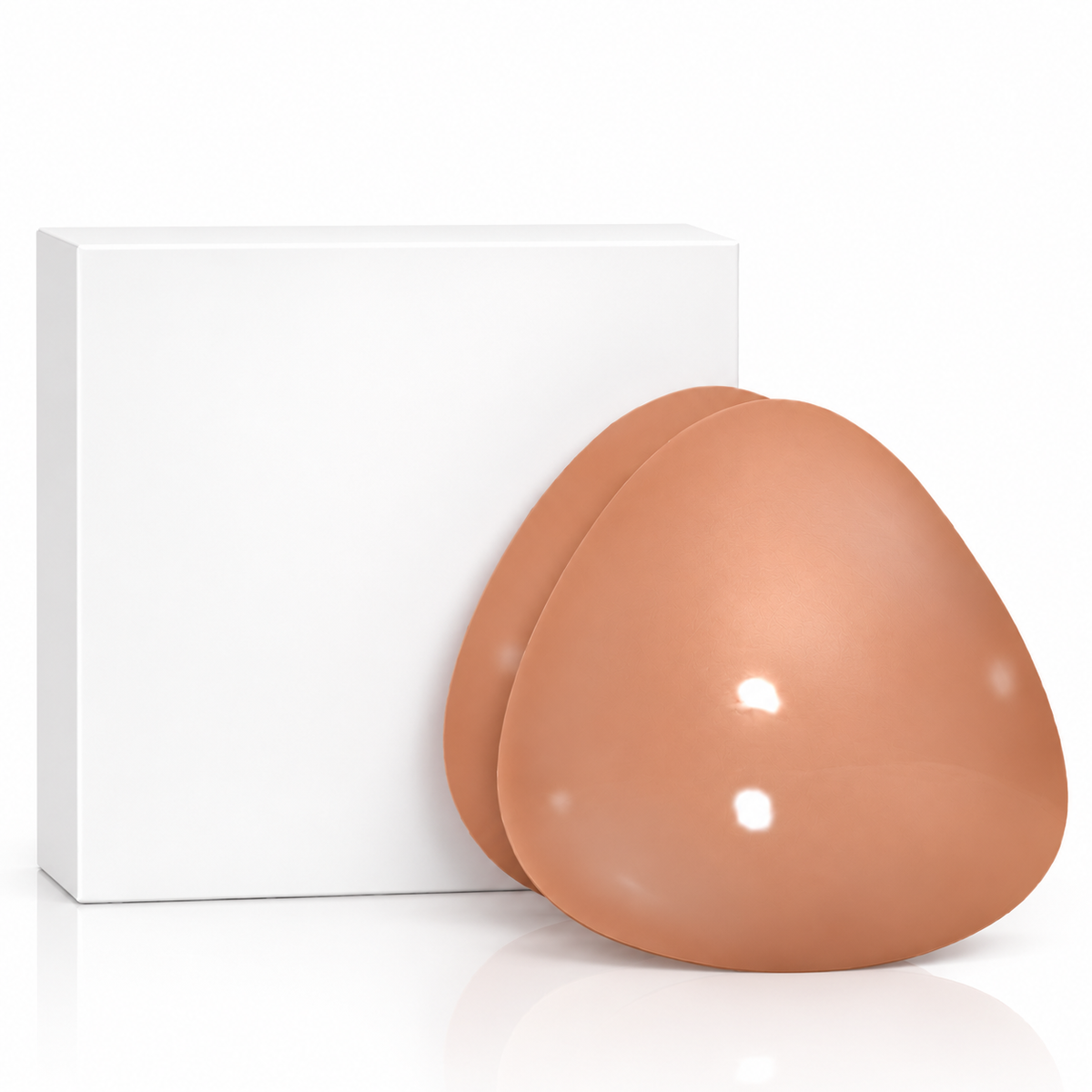 Silicone Breast Enhancer Inserts | Triangular Shape for Low V-Cut Tops | Double-Sided Adhesive, Boosts Up to 2 Cup Sizes