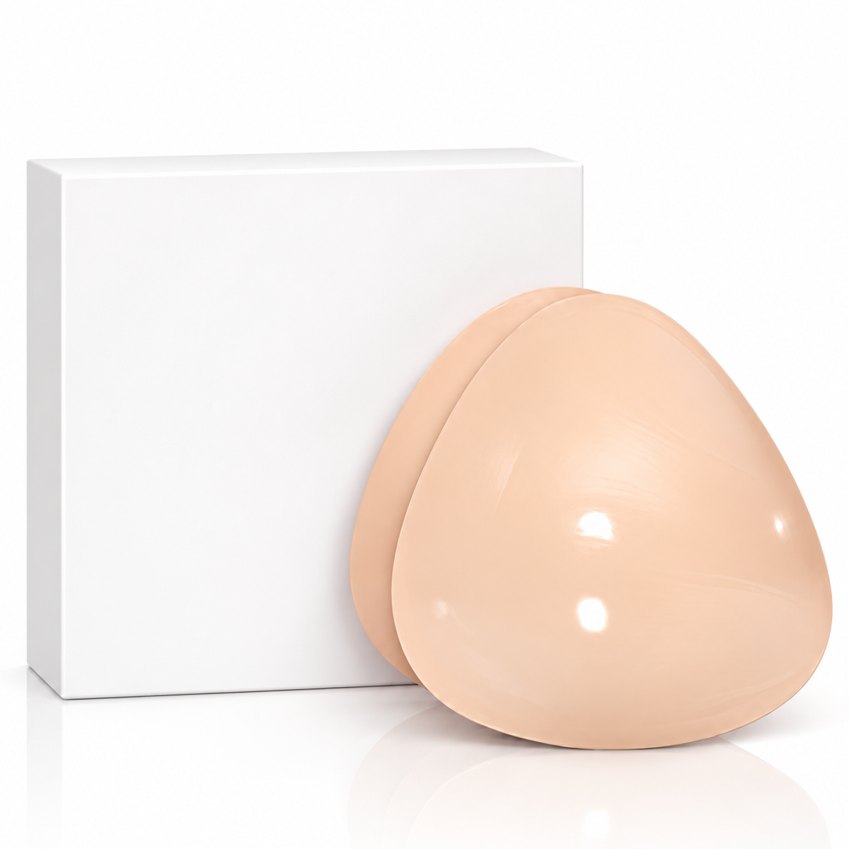 Silicone Breast Enhancer Inserts | Triangular Shape for Low V-Cut Tops | Double-Sided Adhesive, Boosts Up to 2 Cup Sizes