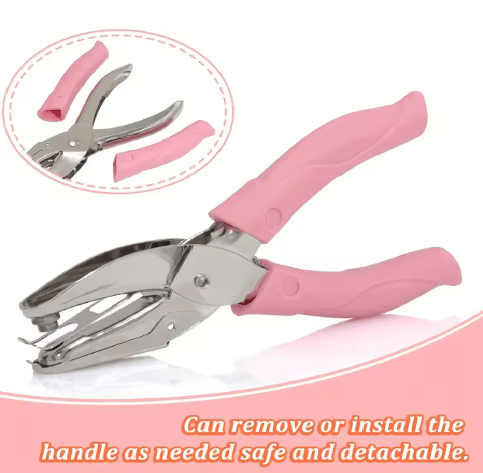 Single Hole Craft Punch Metal Cutting Core | Star Heart Circle Shapes | Clean One-Press Cutouts for Scrapbooking & DIY