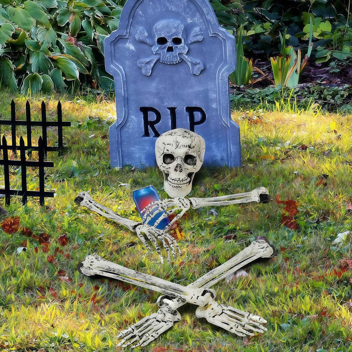 Skeleton Stake Decorations Halloween | Realistic Arm and Leg Bones | Weather-Resistant Reusable Outdoor Garden Stakes