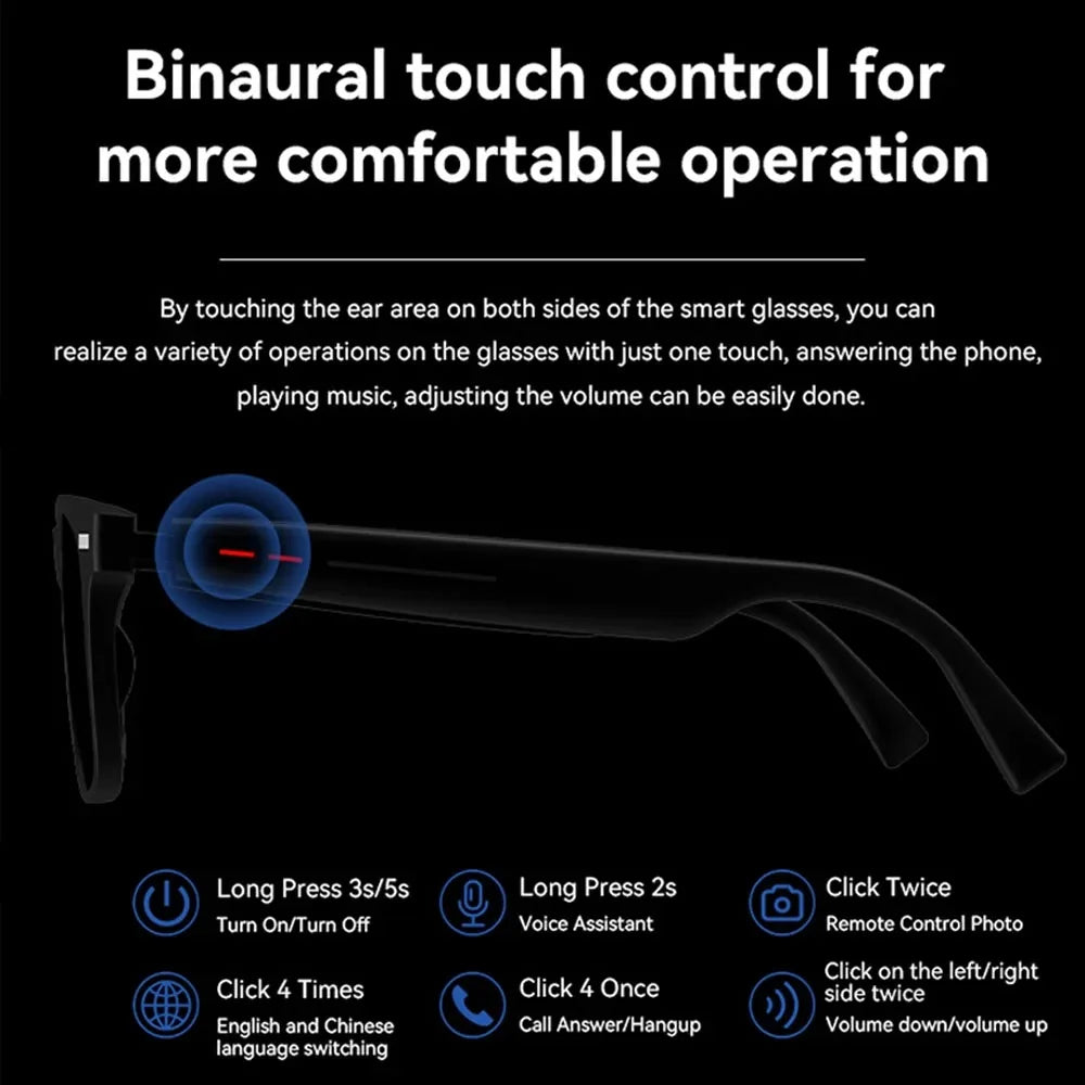 Smart Glasses | Speakers In The Arms, Tinted Lenses