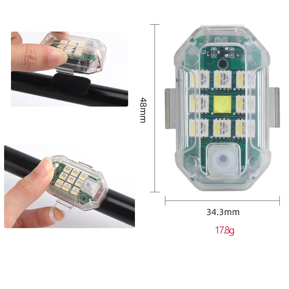 Smart LED Strobe Lights | Wireless Remote 7-Colour Flashing Lamps