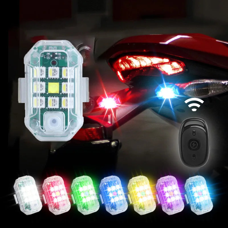 Smart LED Strobe Lights | Wireless Remote 7-Colour Flashing Lamps