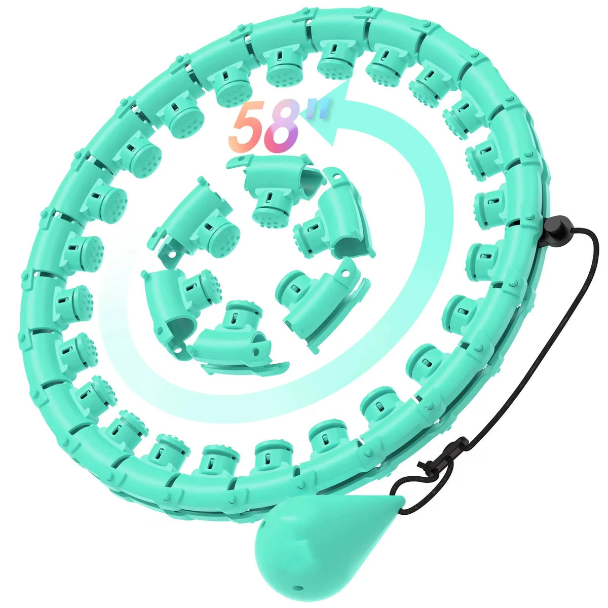 Smart Weighted Hula Hoop | Detachable Links And Weight Ball
