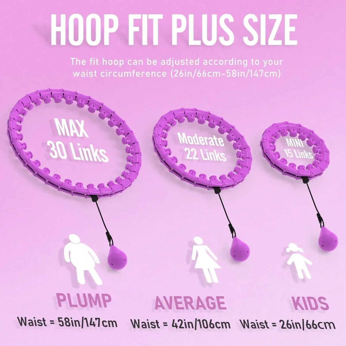 Smart Weighted Hula Hoop | Detachable Links And Weight Ball