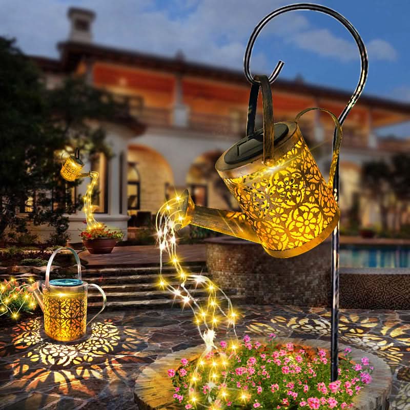 Solar Garden Lamp - Star-Shaped Design - Flexible Copper Wire - LED - Delveno