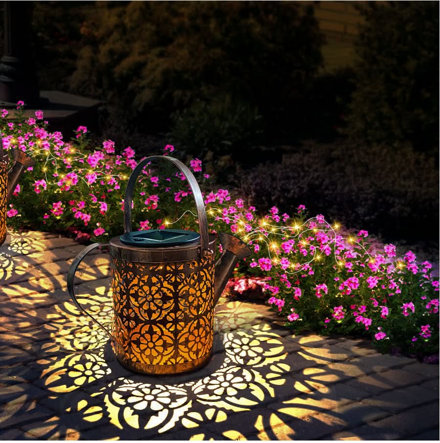 Solar Garden Lamp - Star-Shaped Design - Flexible Copper Wire - LED - Delveno