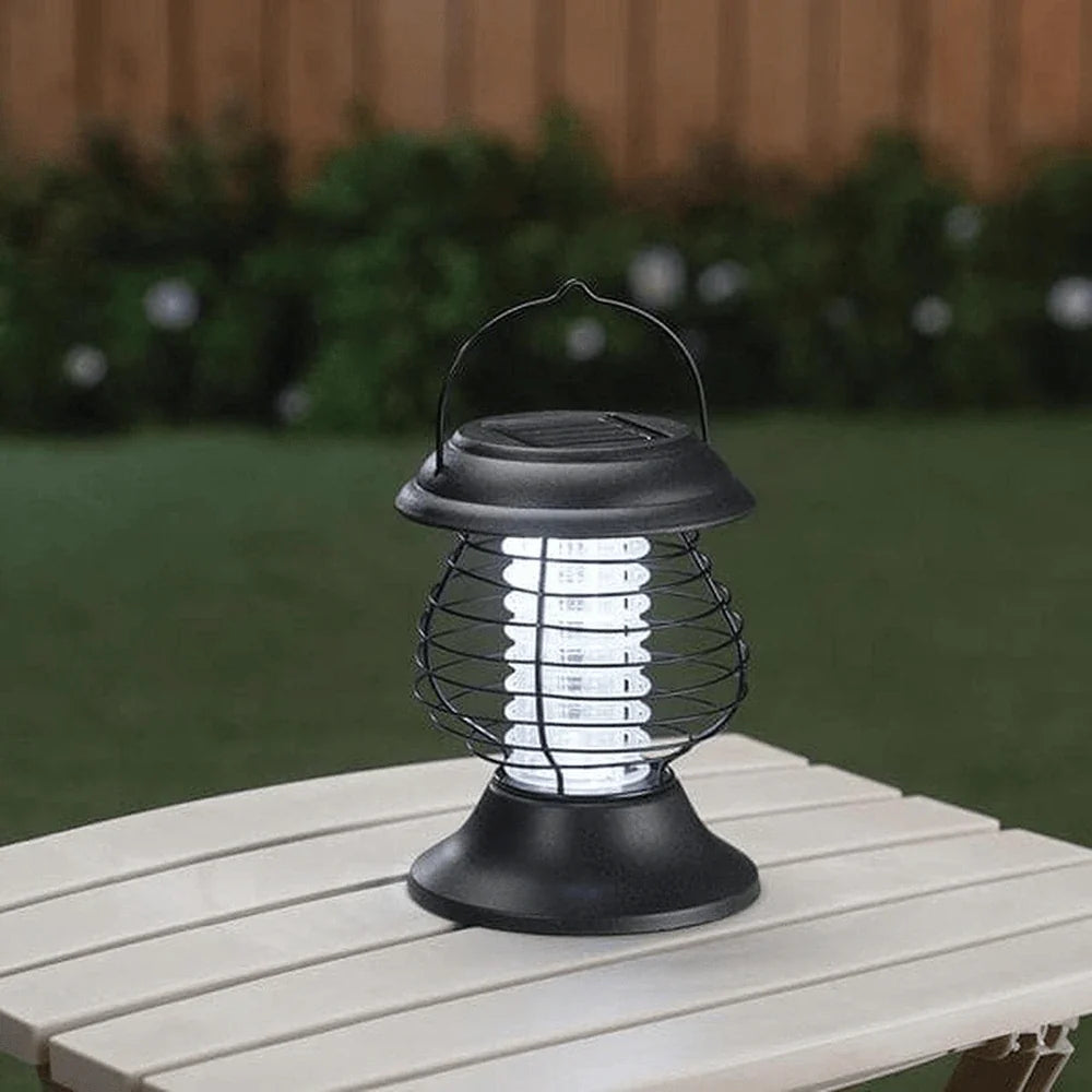 Solar Mosquito Zapper Lantern ABS Housing | 3-Position Setup, 10-Hour Runtime | IP65 Weatherproof, Dusk Sensor