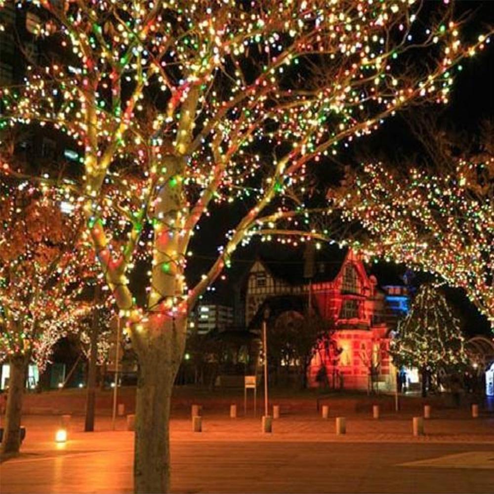 Solar Powered Fairy Lights 100 LED String | 8 Lighting Modes, Dusk Sensor | IP44 Waterproof Outdoor Decoration