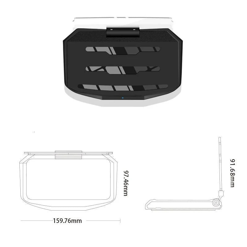 Speed Projector | Clear Reflector Panel, Dash Cradle