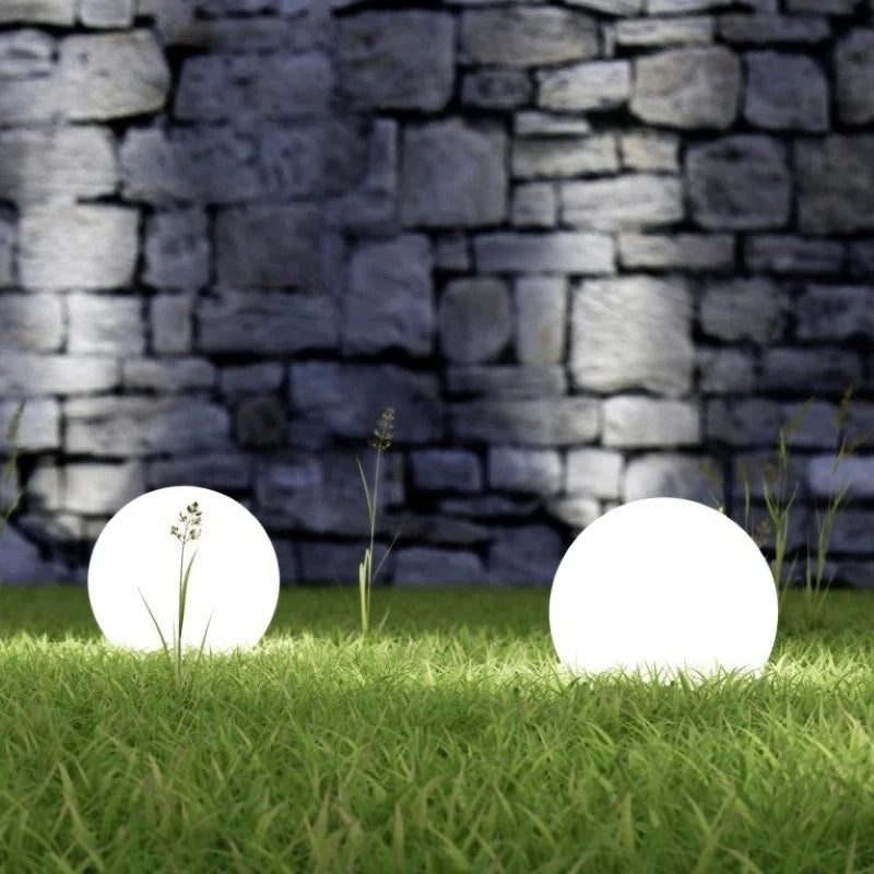 Spherical LED Garden Light | 16-Colour Remote Control, USB Rechargeable | Weather-Resistant, Solar Powered Option