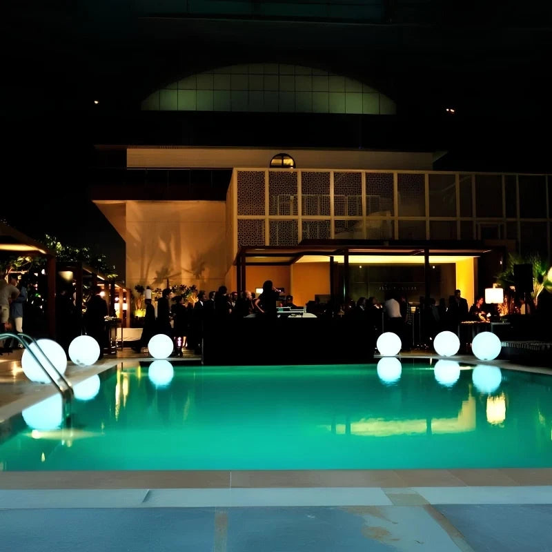 Spherical LED Garden Light | 16-Colour Remote Control, USB Rechargeable | Weather-Resistant, Solar Powered Option