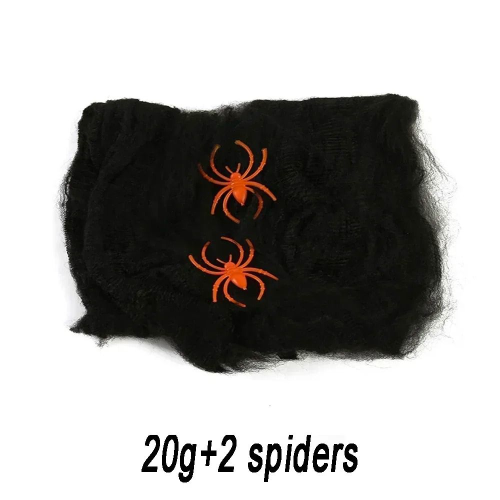 Spider Web Halloween Decoration | Stretchable Cotton Thread Webbing | Covers Large Areas for Instant Spooky Effect