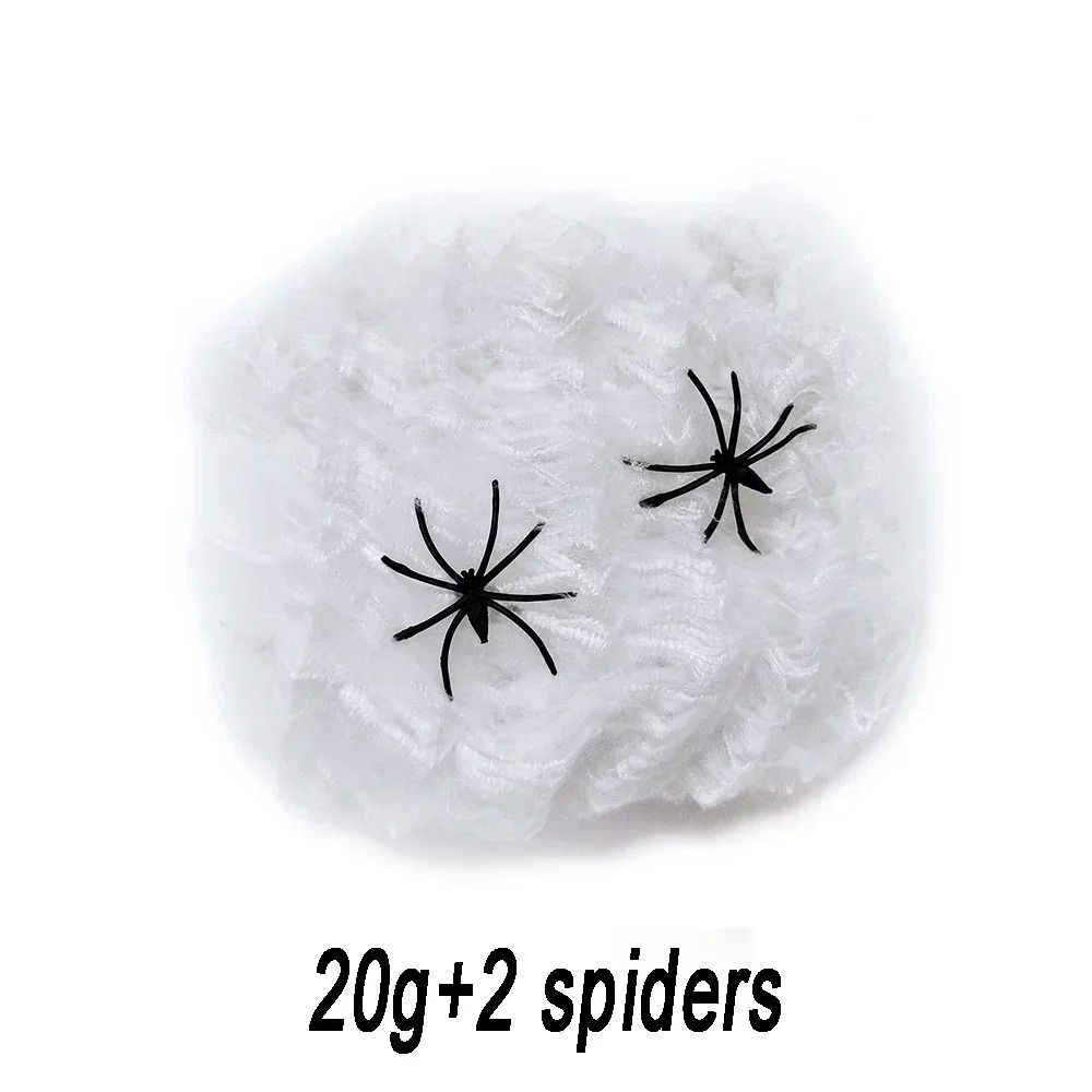 Spider Web Halloween Decoration | Stretchable Cotton Thread Webbing | Covers Large Areas for Instant Spooky Effect