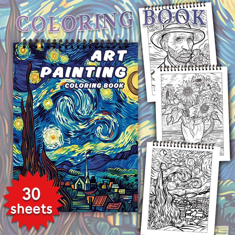 Spiral Colouring Book for Adults | Thick 100gsm Paper, Lay-Flat Spiral Binding | Stress Relief Art Therapy Gift