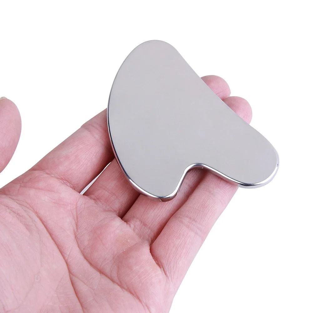 Stainless Steel Gua Sha Massager Tool | 304 Medical-Grade Steel | Face, Neck and Body Massage for Circulation and Relaxation