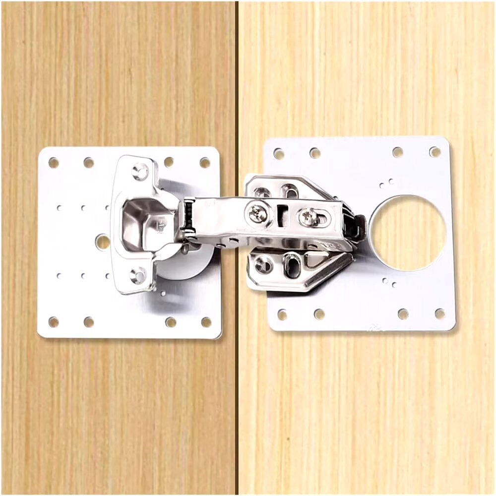 Stainless Steel Hinge Repair Kit | Fits Multiple Cabinet Door Sizes | Fixes Loose, Sagging or Broken Furniture Hinges