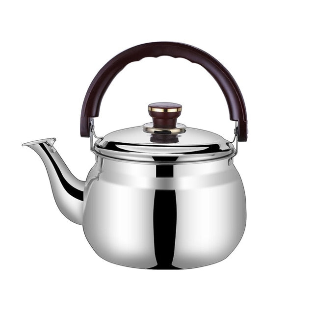 Stainless Steel Whistling Stovetop Kettle | Thickened Body, Loud Whistle Alert | Gas, Electric & Induction Compatible