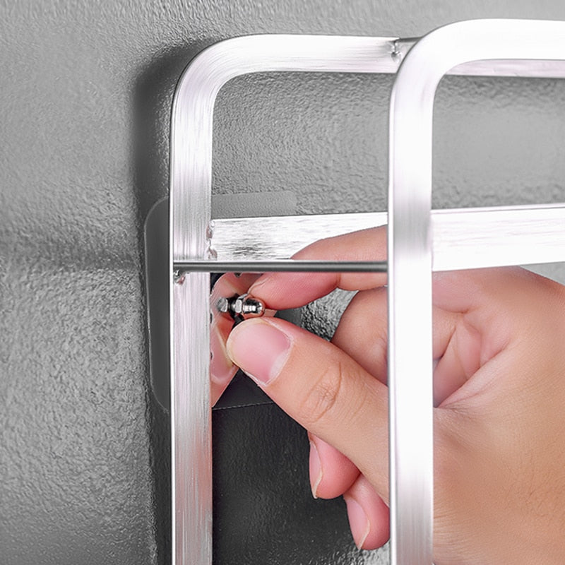 Sticky Hanger Punch-Free Transparent Heavy Duty PVC with 6 kg Load Capacity
