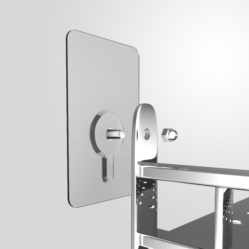 Sticky Hanger Punch-Free Transparent Heavy Duty PVC with 6 kg Load Capacity