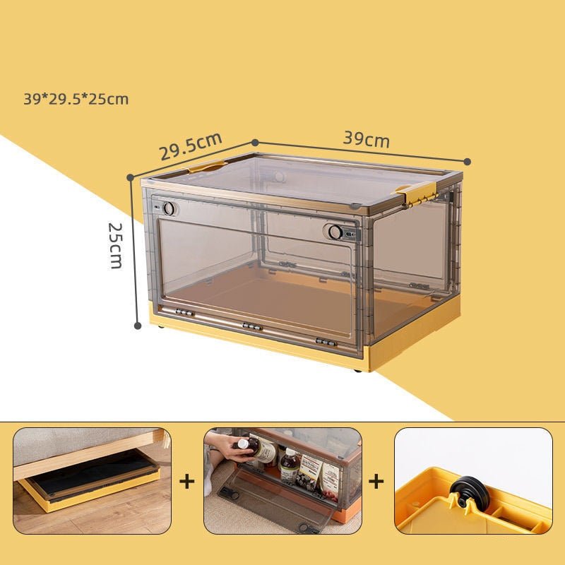Storage Box with Wheels, Small/Medium/Super Large | 5 Color Options | Foldable & Stackable, Dust & Moisture Proof