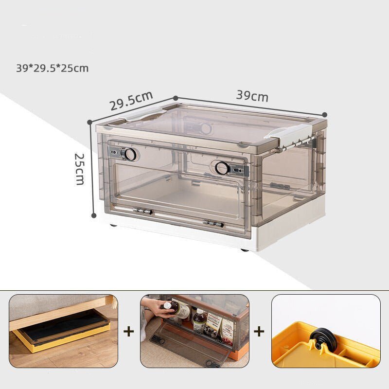 Storage Box with Wheels, Small/Medium/Super Large | 5 Color Options | Foldable & Stackable, Dust & Moisture Proof
