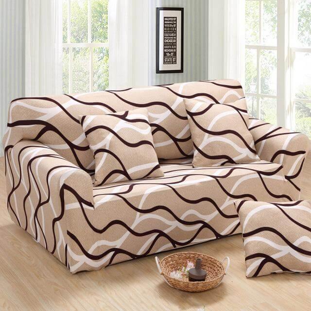 Stretch Sofa Cover Elastic Breathable Four Season with Foam Bar Insert