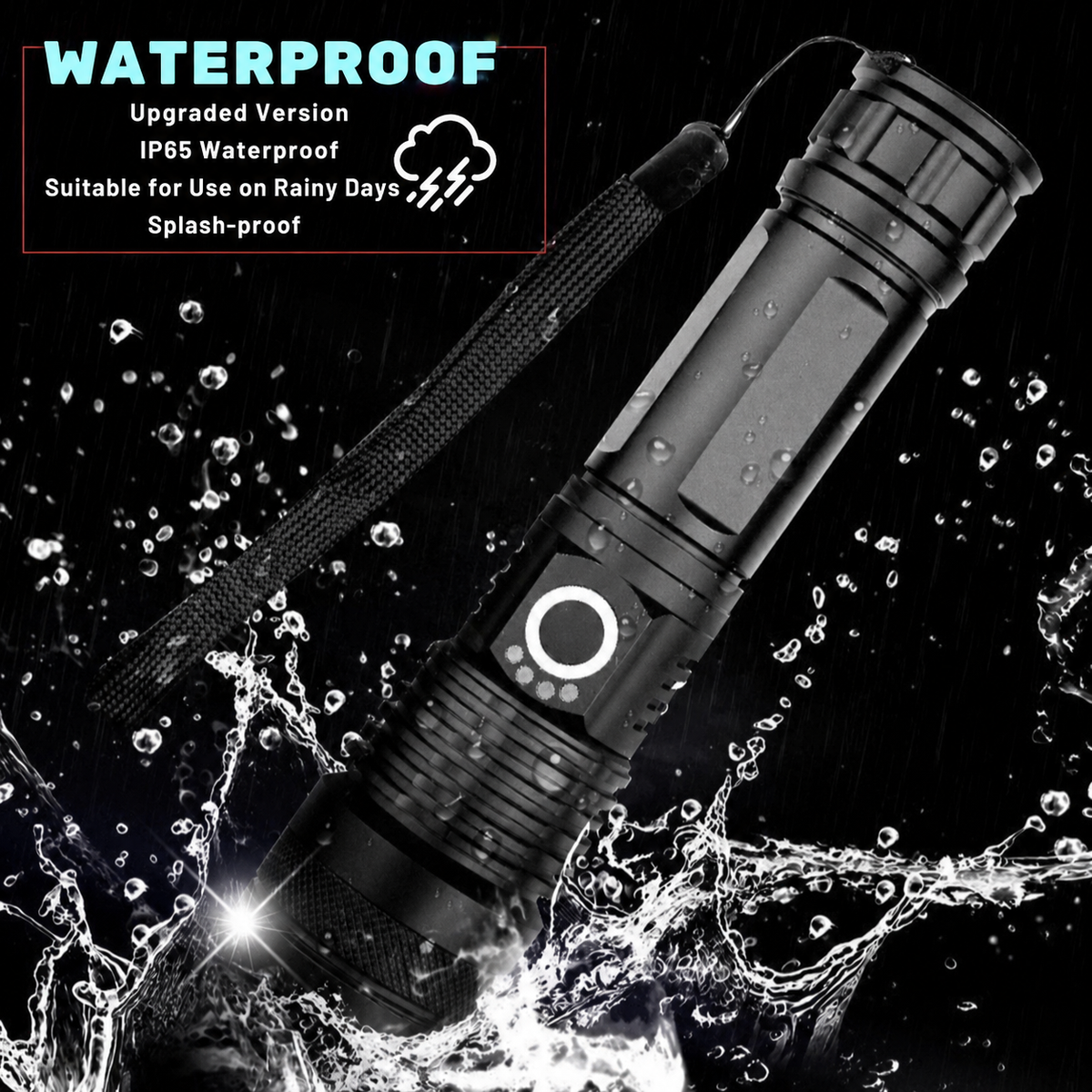 Super Bright Flashlight | Zoomable Rechargeable Torch