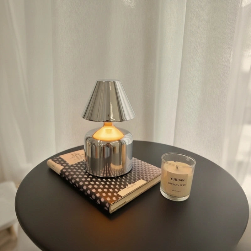 Table Lamp | Dimmable Ring Glow, Rounded Mushroom Shape
