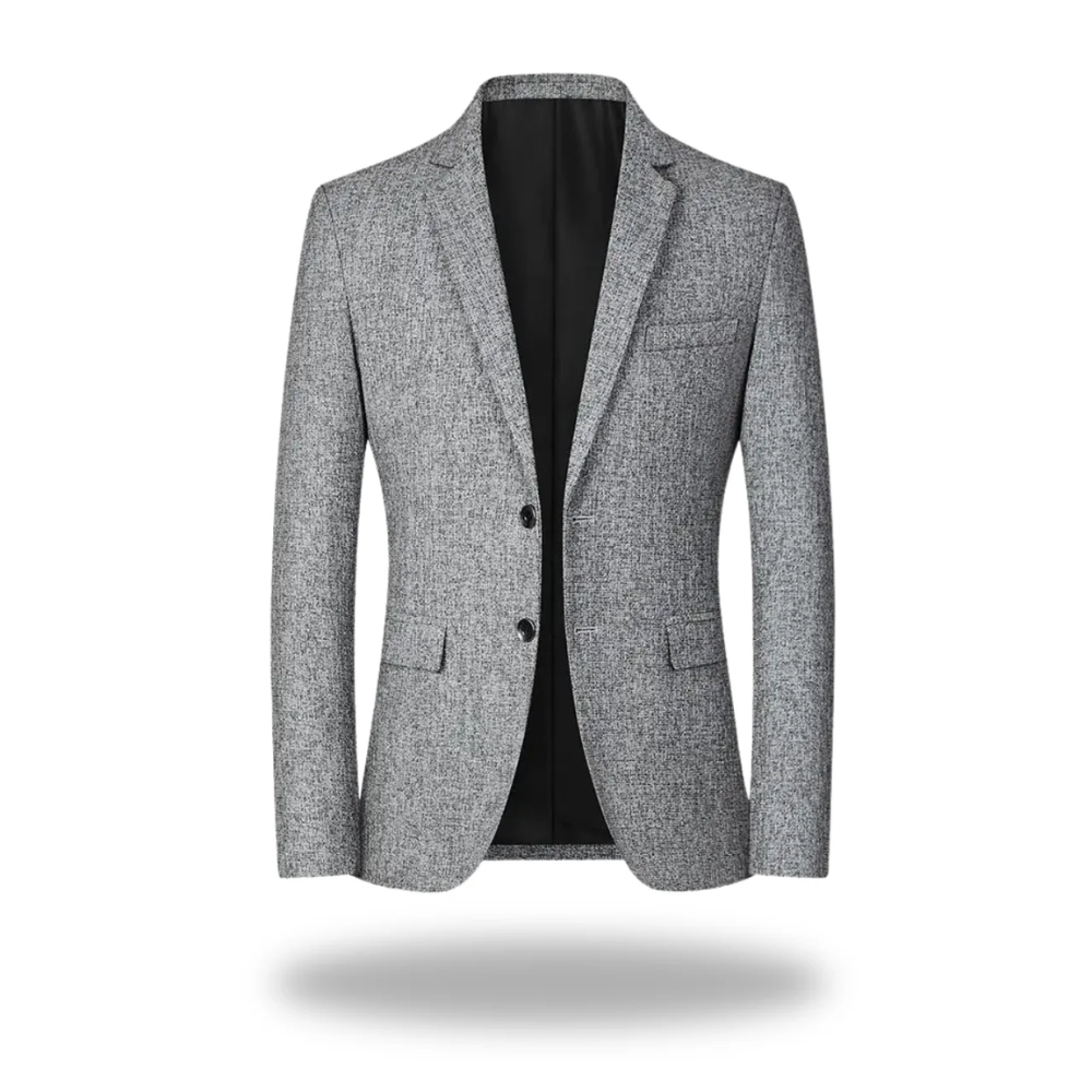 Tailored Blazer Jacket - Cotton - Tailored Fit - Two-Button - Flap Pockets
