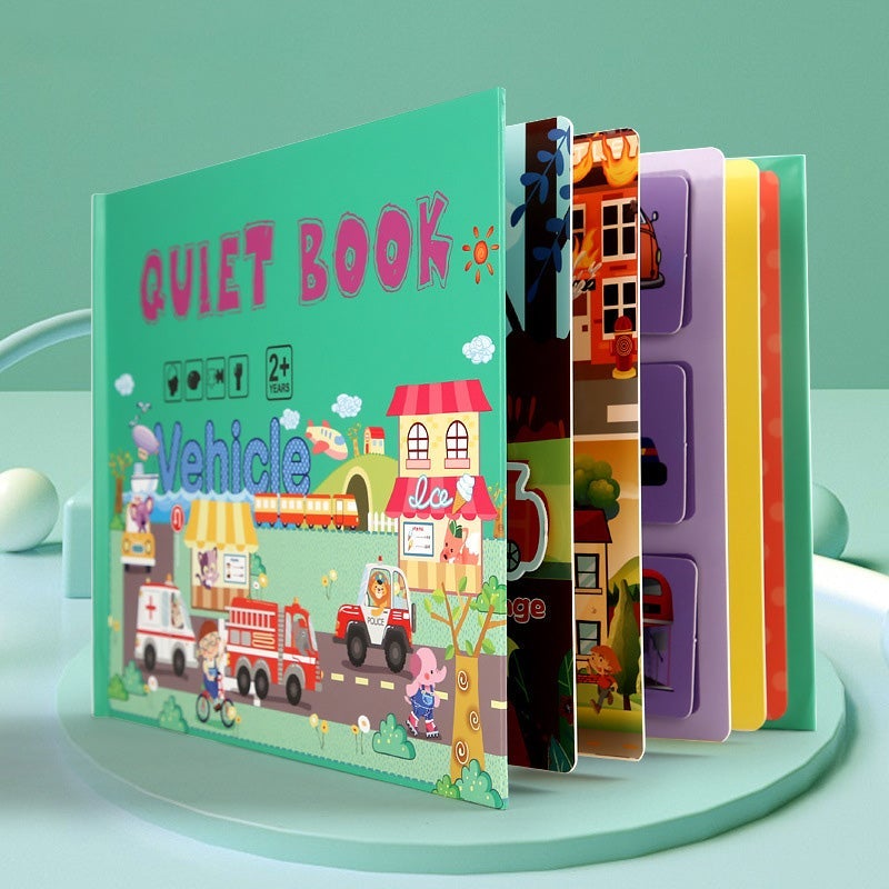 Toddler Activity Book Paper Pages | Sticky Matching Games for Shapes, Numbers and Animals | Builds Fine Motor Skills